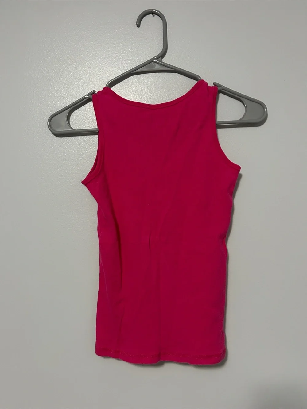 Justice Bright Fuchsia Ribbed Tank Top